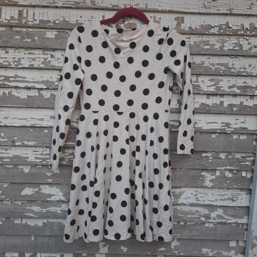 🌟 Polarn O. Pyret polka dot dress size 10-12